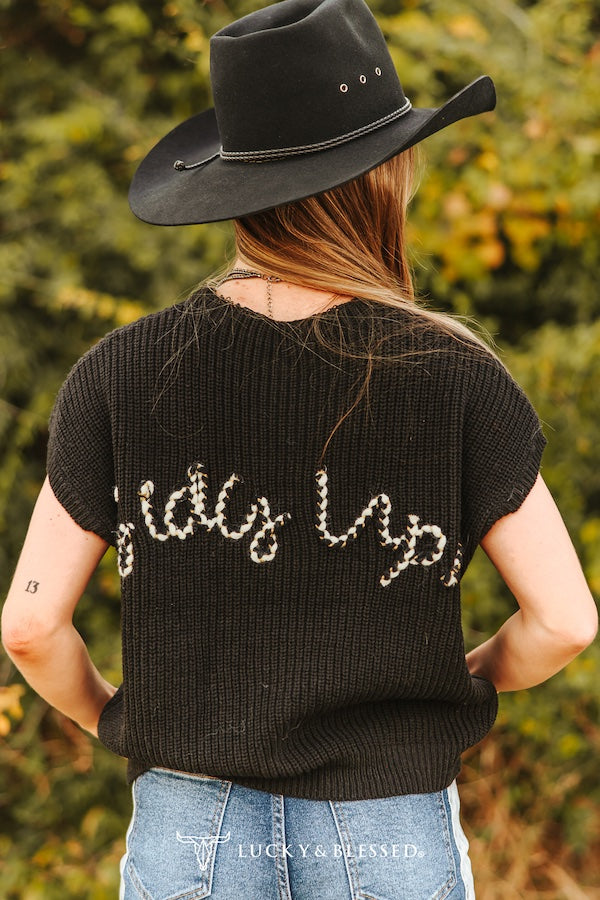 western boutique top styled with denim and boots