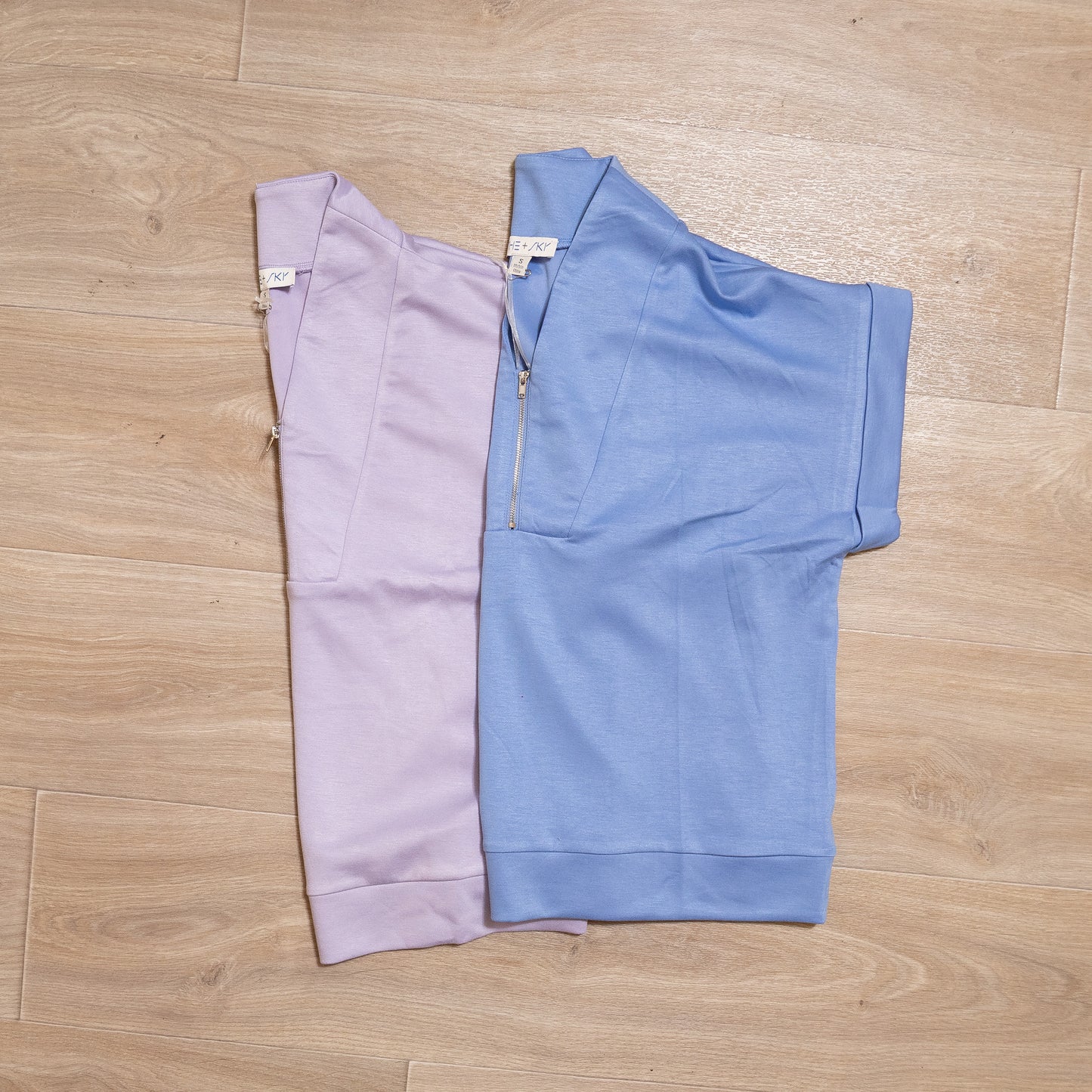 Zip Into Comfort | Short Sleeve Pullover Top